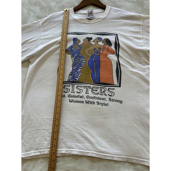 Vintage T-Shirt Extra Large Sisters Black Queens African American Empowerment - Picture 3 of 10